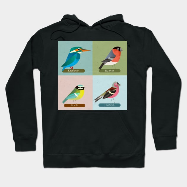 British Birds Hoodie by Gareth Lucas